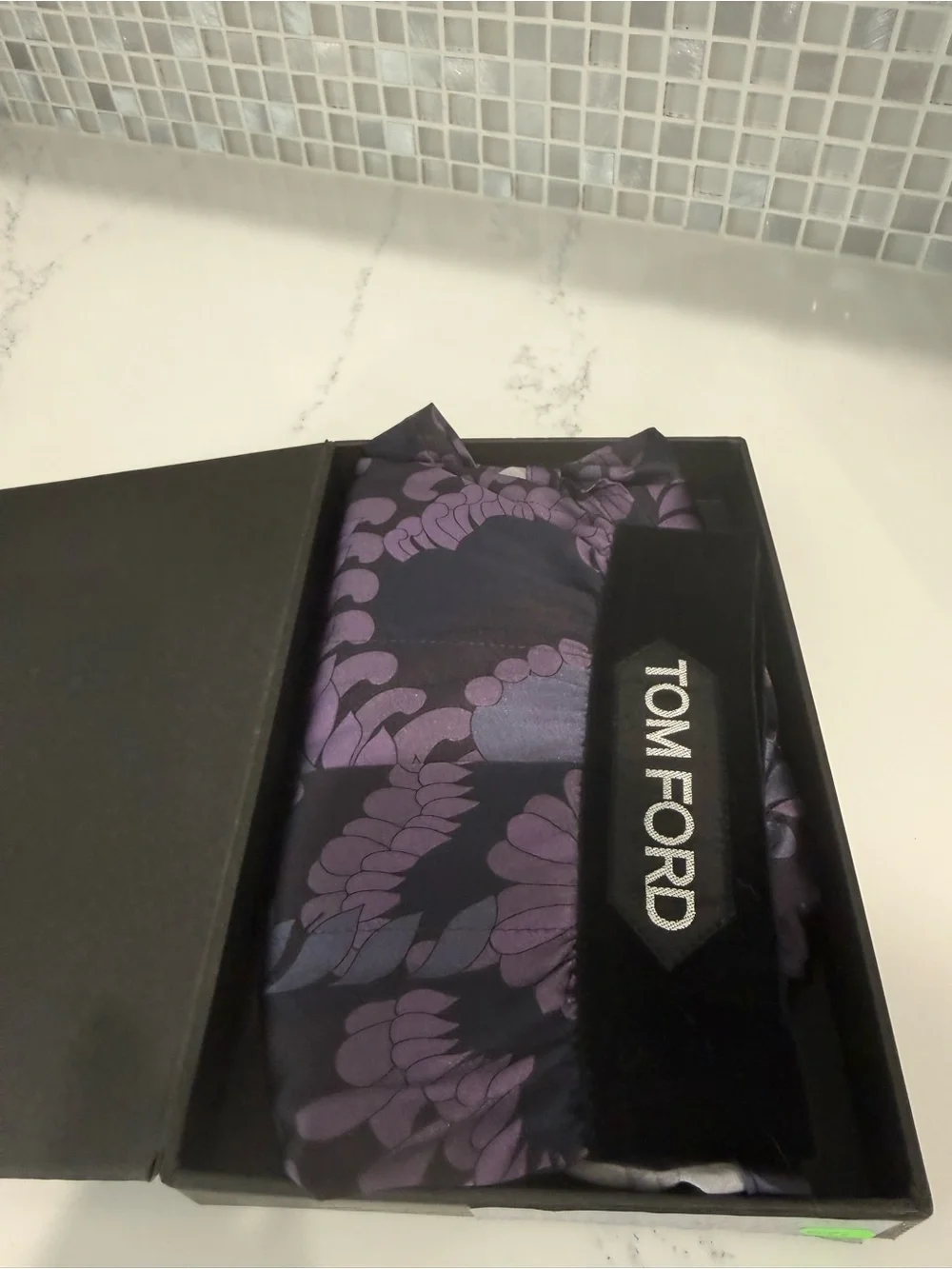 NIB Tom Ford XL Floral Print Stretch silk boxers